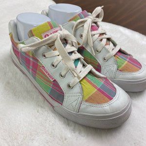 Airwalk Retro Madras Plaid Skate Sneakers, size 8.5
